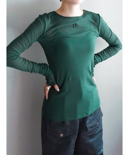 未使用^_^sahara★ラメカットソー sahara（サハラ）の「sahara×MARTE Logo Cutsew（Tシャツ