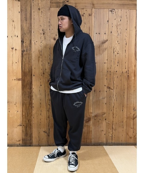 GAP（ギャップ）の「GAP "ATHLETIC" アーチロゴ ジョガーパンツ(ユニセックス)（スウェットパンツ・メンズ・ブラック/ワイン/ブルー/ホワイト系その他/ライトグレー・XS/S/M/L/XL）」の14枚目の写真