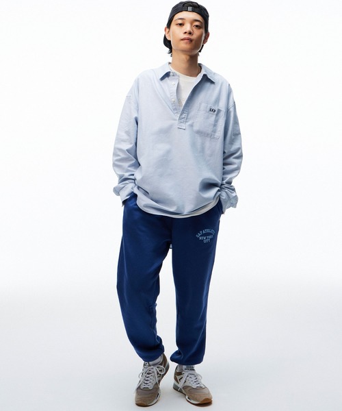 GAP（ギャップ）の「GAP "ATHLETIC" アーチロゴ ジョガーパンツ(ユニセックス)（スウェットパンツ・メンズ・ブラック/ワイン/ブルー/ホワイト系その他/ライトグレー・XS/S/M/L/XL）」の21枚目の写真