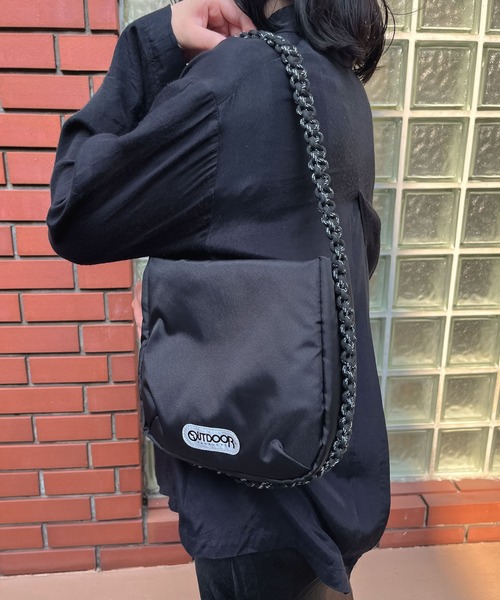 OUTDOOR PRODUCTS(アウトドアプロダクツ)の「【 OUTDOOR PRODUCTS / アウトドアプロダクツ 】 ハーフムーン バッグ 23SS12 halfM BAG BKI(ハンドバッグ・レディース・ブラック/オレンジ・FREE)」の8枚目の写真