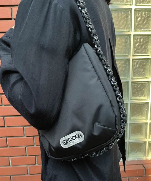 OUTDOOR PRODUCTS(アウトドアプロダクツ)の「【 OUTDOOR PRODUCTS / アウトドアプロダクツ 】 ハーフムーン バッグ 23SS12 halfM BAG BKI(ハンドバッグ・レディース・ブラック/オレンジ・FREE)」の9枚目の写真