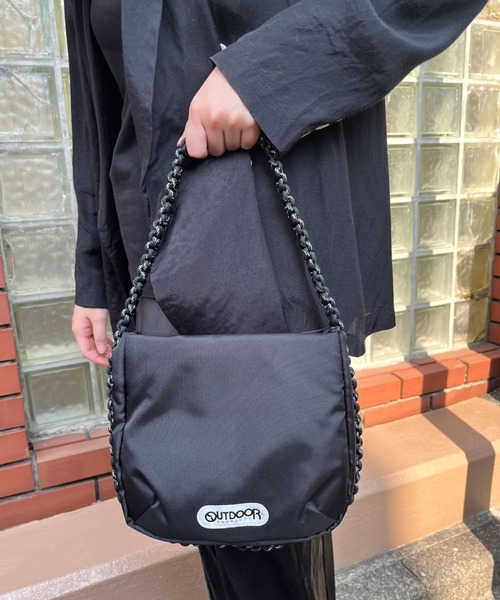 OUTDOOR PRODUCTS(アウトドアプロダクツ)の「【 OUTDOOR PRODUCTS / アウトドアプロダクツ 】 ハーフムーン バッグ 23SS12 halfM BAG BKI(ハンドバッグ・レディース・ブラック/オレンジ・FREE)」の10枚目の写真