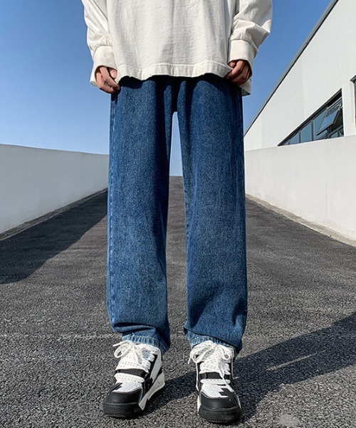 MGV(エムジーヴィー)の「ストレートルーズデニム(デニムパンツ・メンズ・ブルー/ブラック/ライトブルー/インディゴブルー/ライトインディゴブルー/ケミカルウォッシュ・MEDIUM/LARGE/X-LARGE)」の11枚目の写真