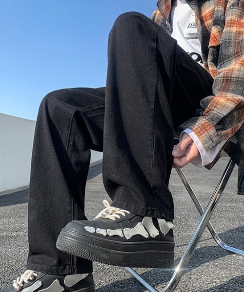 MGV(エムジーヴィー)の「ストレートルーズデニム(デニムパンツ・メンズ・ブルー/ブラック/ライトブルー/インディゴブルー/ライトインディゴブルー/ケミカルウォッシュ・MEDIUM/LARGE/X-LARGE)」の13枚目の写真
