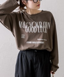 PUAL CE CIN | 【2023AW】スタイリッシュロゴプリントカットソー(Tシャツ/カットソー)