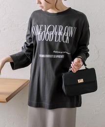 PUAL CE CIN | 大人スマート ロゴプリント ロンT(Tシャツ/カットソー)