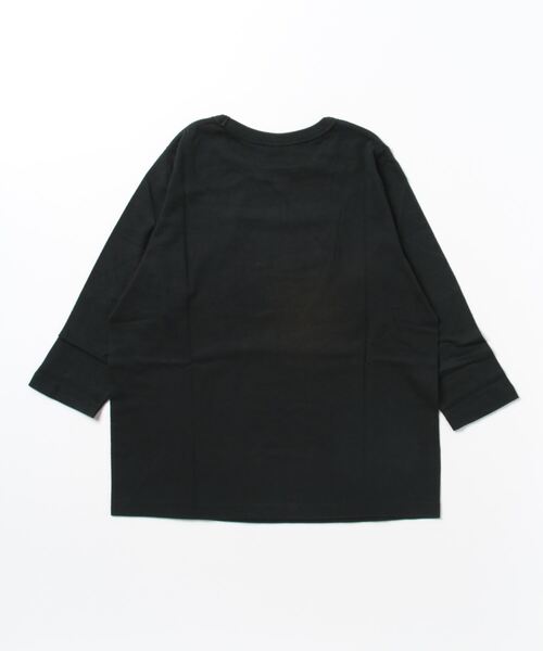 FUNALIVE(ファンアライブ)の「PAGE ONE コットン天竺7分袖Tシャツ(Tシャツ/カットソー・レディース・カーキ/杢グレー/バーガンディー/ブラック/オフホワイト・L/M/LL)」の6枚目の写真