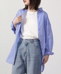 PAGE  ONE コットン天竺7分袖Tシャツ