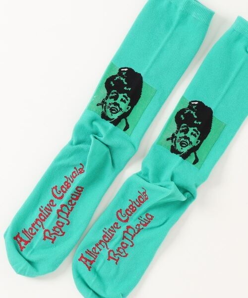 RNA(アールエヌエー)の「E4933 フェイスジャカードソックス(ソックス/靴下・レディース・エメラルド/オフホワイト/ブラック・FREE)」の20枚目の写真