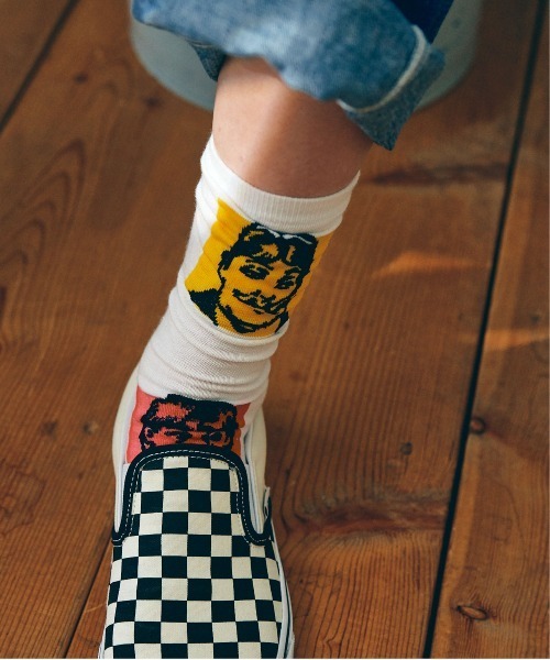 RNA(アールエヌエー)の「E4933 フェイスジャカードソックス(ソックス/靴下・レディース・エメラルド/オフホワイト/ブラック・FREE)」の12枚目の写真