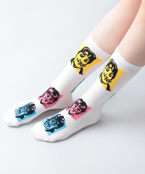 RNA(アールエヌエー)の「E4933 フェイスジャカードソックス(ソックス/靴下・レディース・エメラルド/オフホワイト/ブラック・FREE)」の11枚目の写真