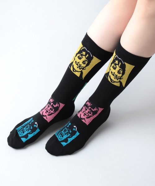 RNA(アールエヌエー)の「E4933 フェイスジャカードソックス(ソックス/靴下・レディース・エメラルド/オフホワイト/ブラック・FREE)」の22枚目の写真