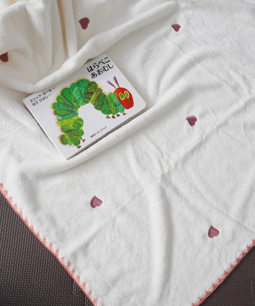 Port（ポート）の「ふわふわ  刺繍 ブランケット 【 チェリー / ムーン 】 #_（ブランケット・レディース・ホワイト/ピンク/ホワイト系その他/ブルー・FREE）」の2枚目の写真