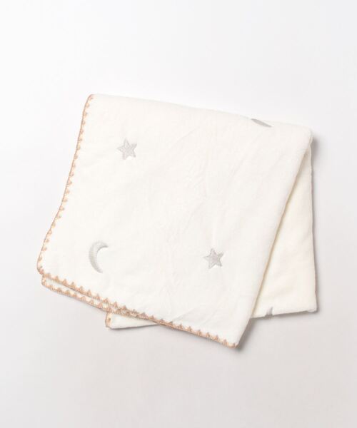 Port（ポート）の「ふわふわ  刺繍 ブランケット 【 チェリー / ムーン 】 #_（ブランケット・レディース・ホワイト/ピンク/ホワイト系その他/ブルー・FREE）」の9枚目の写真