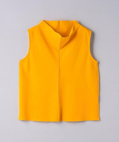 「UNITED ARROWS」 ノースリーブブラウス - イエロー レディース UNITED ARROWS（ユナイテッドアローズ）の「オフタートルネック