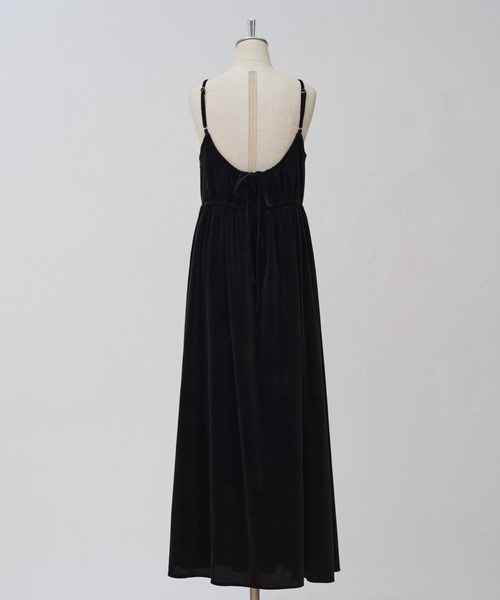 レア⭐️ 【本日限定 値下げ 】comoli カナパワンピース　0 ブラック アソートバックリボンキャミワンピース（ワンピース）｜one after