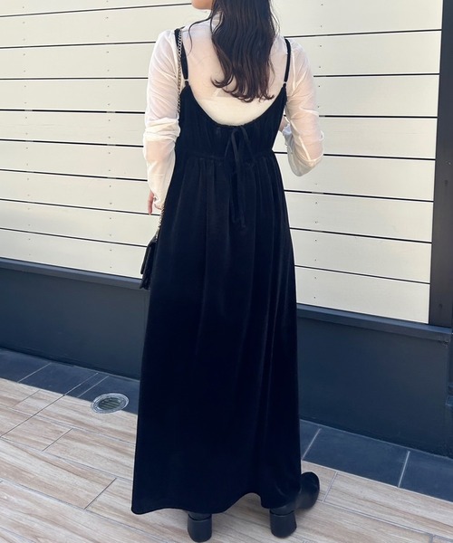 one after another NICE CLAUP（ワンアフターアナザーナイスクラップ）の「アソートバックリボンキャミワンピース（ワンピース・レディース・アイボリー/ブラック/ピンク/ベージュ・FREE）」の22枚目の写真