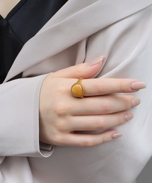 blackdia ocean | blackdia ocean オーバルカラーストーンリング(リング)