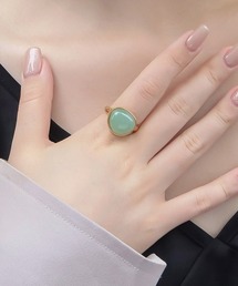 blackdia ocean オーバルカラーストーンリング