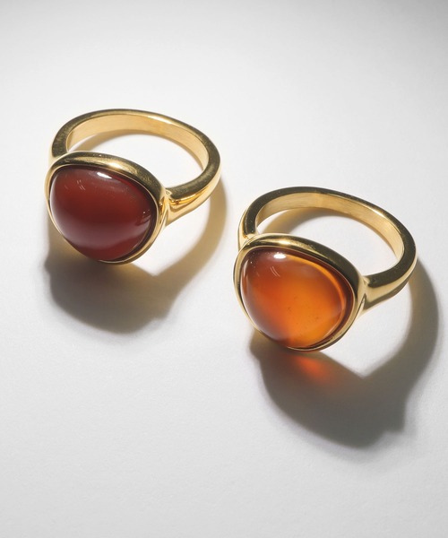 アンティーク　オーバルストーン？リング オーバルストーンリング brass M / L | pivoine