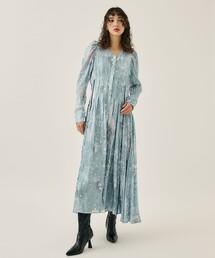 ミューラル MURRAL ワンピース チュニック シャツ 長袖 フレア ロング