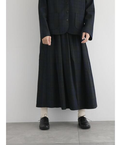 sm2rhythm（サマンサモスモスリズム）の「タックスカート（スカート・レディース・ネイビー/グレー/ブラウン・F）」の12枚目の写真