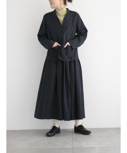 sm2rhythm（サマンサモスモスリズム）の「タックスカート（スカート・レディース・ネイビー/グレー/ブラウン・F）」の13枚目の写真