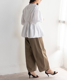 EUCLAID（エウクレイド）の「ウエストギャザーブラウス（シャツ