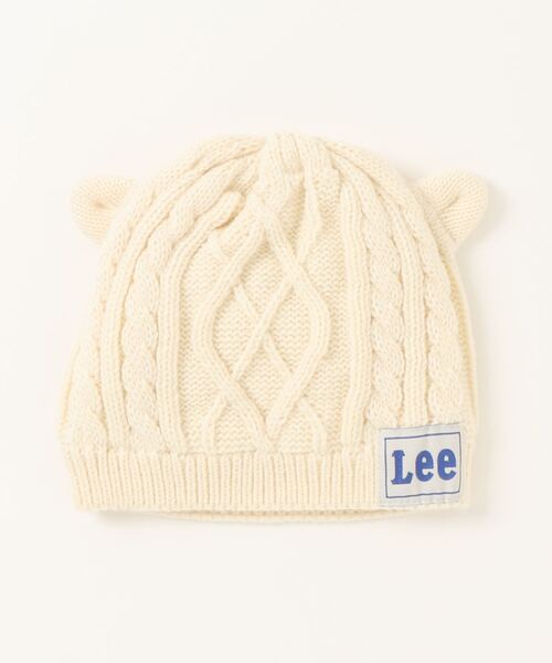 Lee（リー）の「【KIDS】Lee　猫耳ケーブルニットCAP（ニットキャップ/ビーニー・キッズ・グレー/アイボリー/ブルー/ダークグリーン/マスタード・X-SMALL）」の10枚目の写真