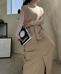 ULEULA | ２WAYジャンパースカート/Vネックワンピース(ジャンパースカート)