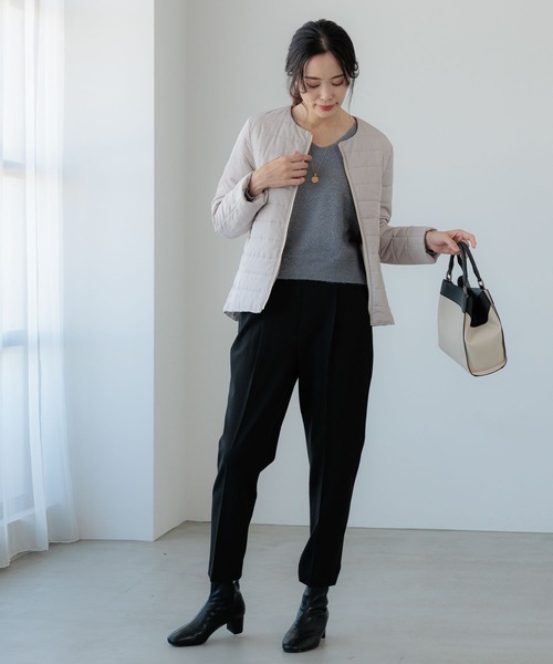 Elura(エルーラ)の「スリムウォームテーパードパンツ(その他パンツ・レディース・ブラック/オフホワイト/ネイビー/ピンク系その他7/ブラック系その他・LARGE/MEDIUM/X-LARGE/SMALL)」の7枚目の写真