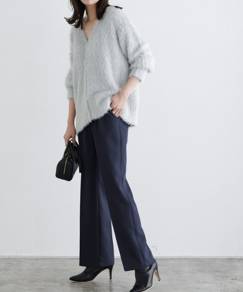 Pierrot（ピエロ）の「スタイルアップセンタープレスパンツ（スラックス・レディース・ブラック/ネイビー/ブルー系その他/ベージュ/ライトグレー/ライトベージュ/グレー・M/S/PM/PS/L/PL/LL）」の21枚目の写真