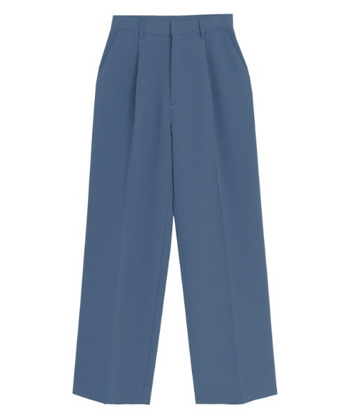 Pierrot（ピエロ）の「スタイルアップセンタープレスパンツ（スラックス・レディース・ブラック/ネイビー/ブルー系その他/ベージュ/ライトグレー/ライトベージュ/グレー・M/S/PM/PS/L/PL/LL）」の9枚目の写真