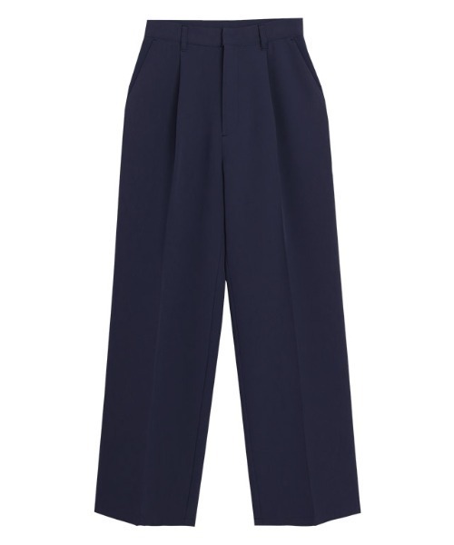 Pierrot（ピエロ）の「スタイルアップセンタープレスパンツ（スラックス・レディース・ブラック/ネイビー/ブルー系その他/ベージュ/ライトグレー/ライトベージュ/グレー・M/S/PM/PS/L/PL/LL）」の10枚目の写真