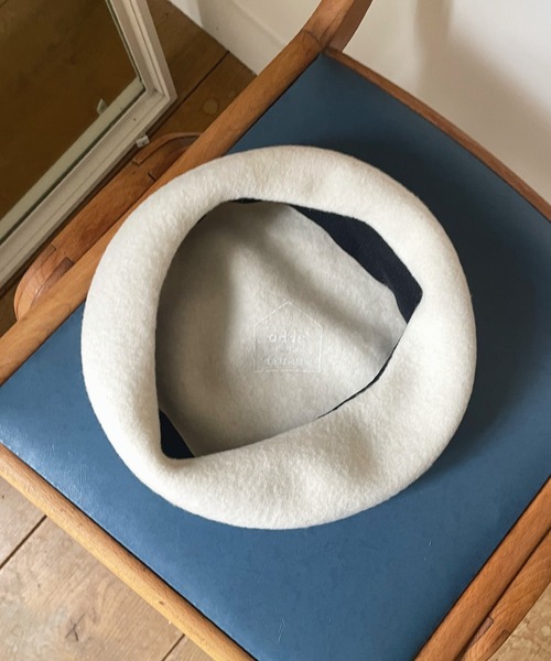 Odds(オッズ)の「【odds】JP VASQUE BERET(ハンチング/ベレー帽・レディース・キャメル/オフホワイト/ブラック・FREE)」の7枚目の写真