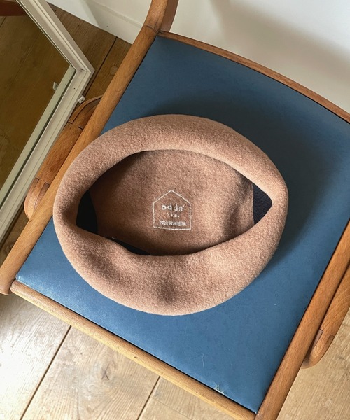 Odds(オッズ)の「【odds】JP VASQUE BERET(ハンチング/ベレー帽・レディース・キャメル/オフホワイト/ブラック・FREE)」の10枚目の写真