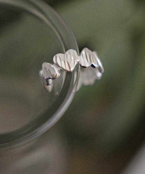 styiro（スタイロ）の「金属アレルギー対応 ハート フラワー ガーリーモチーフフリーリング（リング・レディース・その他2/その他3/その他4/その他6/その他5/その他1/その他7・FREE）」の4枚目の写真