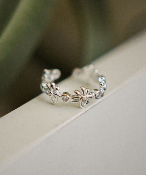 styiro（スタイロ）の「金属アレルギー対応 ハート フラワー ガーリーモチーフフリーリング（リング・レディース・その他2/その他3/その他4/その他6/その他5/その他1/その他7・FREE）」の6枚目の写真