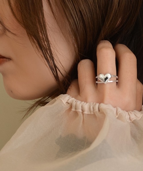 styiro（スタイロ）の「金属アレルギー対応 ハート フラワー ガーリーモチーフフリーリング（リング・レディース・その他2/その他3/その他4/その他6/その他5/その他1/その他7・FREE）」の7枚目の写真