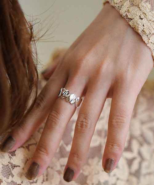 styiro（スタイロ）の「金属アレルギー対応 ハート フラワー ガーリーモチーフフリーリング（リング・レディース・その他2/その他3/その他4/その他6/その他5/その他1/その他7・FREE）」の8枚目の写真