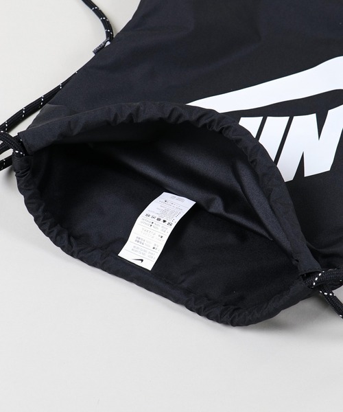 NIKE（ナイキ）の「【NIKE / ナイキ】ヘリテージ ナップサック（バックパック/リュック・メンズ・ブラック・ONESIZE）」の12枚目の写真