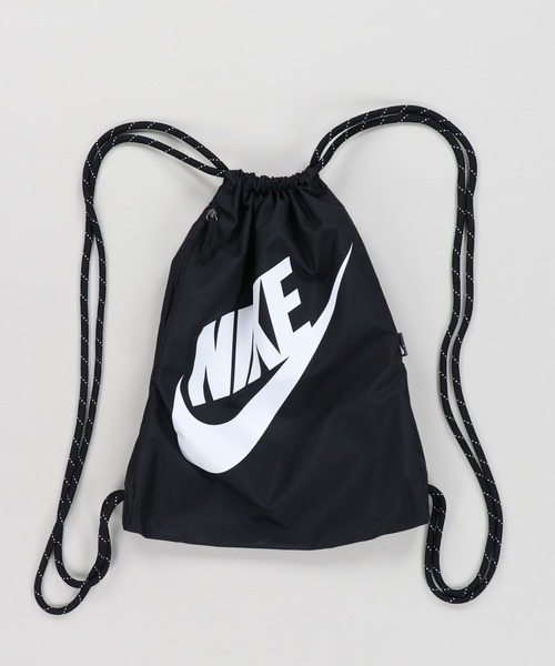 NIKE（ナイキ）の「【NIKE / ナイキ】ヘリテージ ナップサック（バックパック/リュック・メンズ・ブラック・ONESIZE）」の8枚目の写真