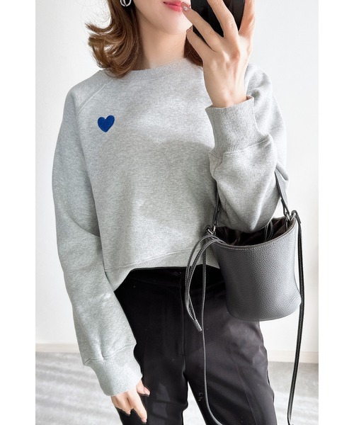 ZOZO限定】ハート刺繍裏起毛スウェット（スウェット）｜&. NOSTALGIA