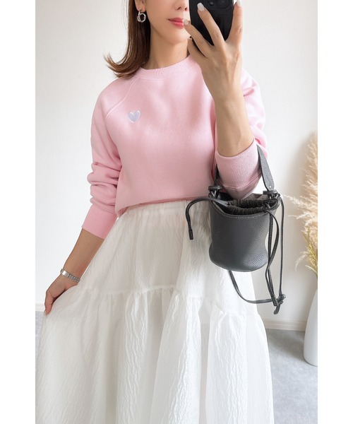 セール】【ZOZO限定】ハート刺繍裏起毛スウェット（スウェット