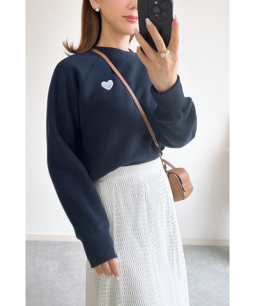 ZOZO限定】ハート刺繍裏起毛スウェット（スウェット）｜&. NOSTALGIA