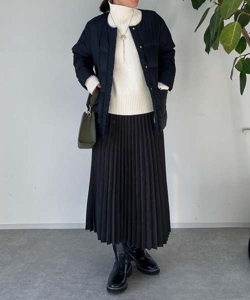 un dix cors（アンディコール）の「アコーディオンプリーツスカート（スカート・レディース・チャコールグレー/グレイッシュベージュ/オレンジ・FREE）」の13枚目の写真