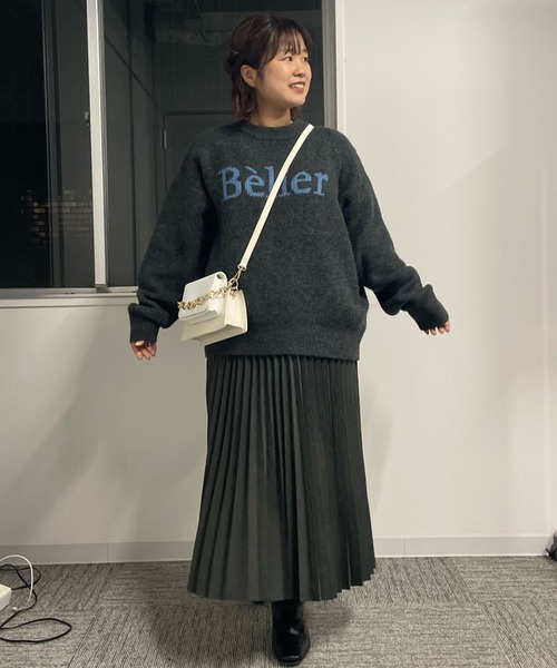 un dix cors（アンディコール）の「アコーディオンプリーツスカート（スカート・レディース・チャコールグレー/グレイッシュベージュ/オレンジ・FREE）」の18枚目の写真