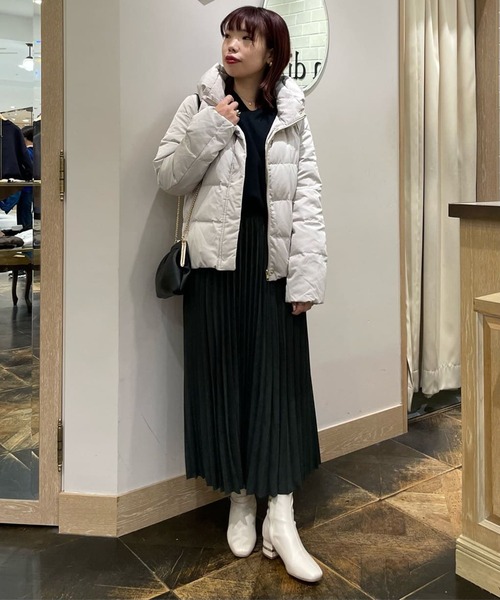 un dix cors（アンディコール）の「アコーディオンプリーツスカート（スカート・レディース・チャコールグレー/グレイッシュベージュ/オレンジ・FREE）」の14枚目の写真