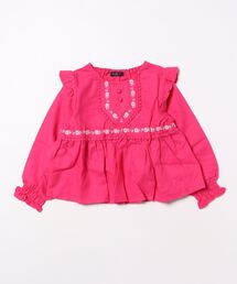 Caldia | お花刺繍チュニックブラウス(Tシャツ/カットソー)