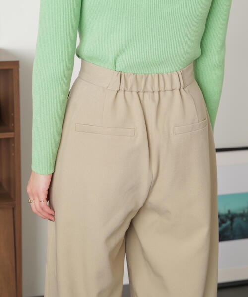 FREE'S MART（フリーズマート）の「◇２タックセミワイドパンツ（スラックス・レディース・ベージュ/ブラウン・MEDIUM/SMALL）」の12枚目の写真